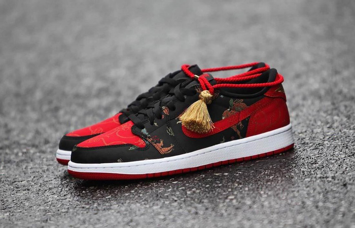 Air Jordan 1 Low Chinese New Year Bred Gold DD2233-001 03