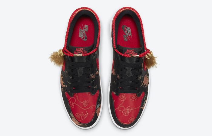 Air Jordan 1 Low Chinese New Year Bred Gold DD2233-001 07
