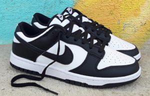 Nike Dunk Low Black White DD1391-100 onfoot 01