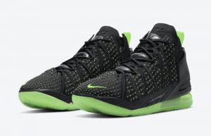 Nike LeBron 18 Dunkman Black Electric Green CQ9283-005 02