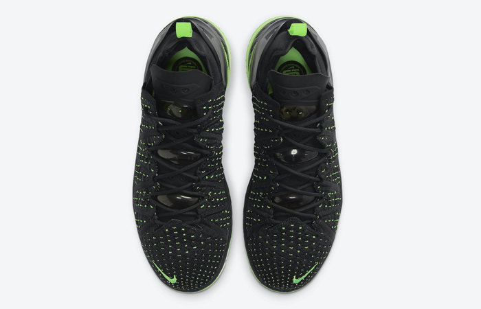 Nike LeBron 18 Dunkman Black Electric Green CQ9283-005 04