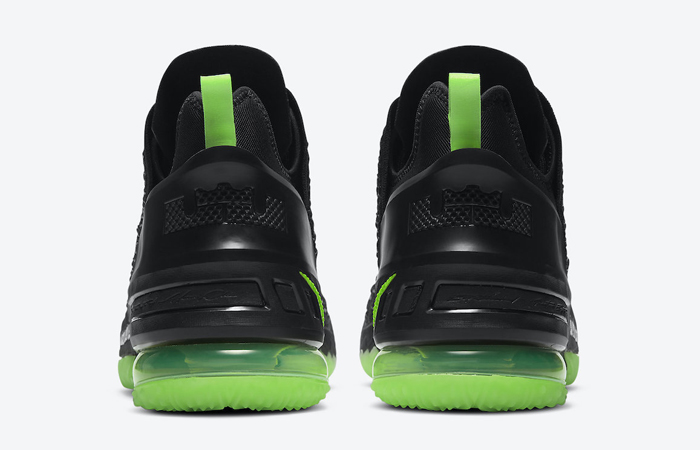 Nike LeBron 18 Dunkman Black Electric Green CQ9284-005 05