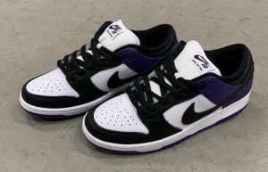 Nike SB Dunk Low White Black Court Purple BQ6817-500 03