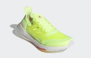 adidas Ultra Boost 21 Hi Res Yellow White Womens FY0398 02
