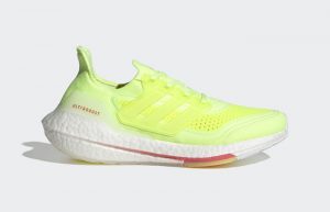 adidas Ultra Boost 21 Hi Res Yellow White Womens FY0398 03