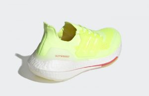 adidas Ultra Boost 21 Hi Res Yellow White Womens FY0398 05
