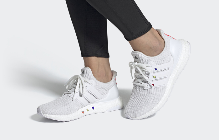 adidas Ultra Boost 4.0 DNA Cloud White Womens GZ9232 on foot 01