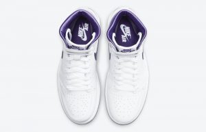 Air Jordan 1 High White Court Purple Womens CD0461-151 07