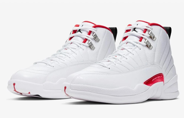 new white and red jordan 12