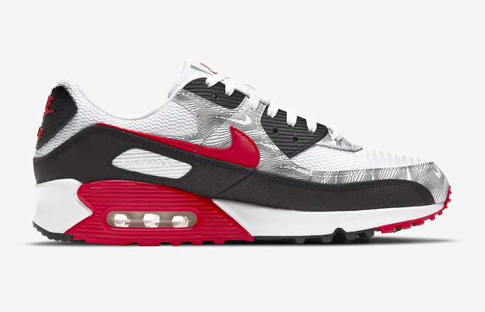Nike Air Max 90 Topography White University Red DJ0639-100 - Fastsole
