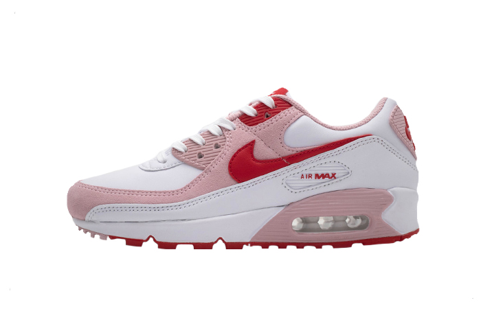 Nike Air Max 90 Valentines Day Pink White Womens DD8029-100 01