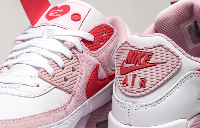 Nike Air Max 90 Valentines Day Pink White Womens DD8029-100 03