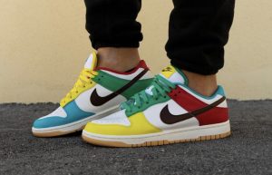 Nike Dunk Low Free 99 Pack White Roma Green DH0952-100 on foot 01