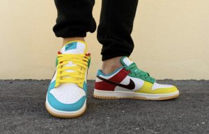 Nike Dunk Low Free 99 Pack White Roma Green DH0952-100 on foot 02