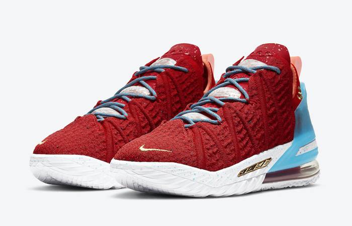 Nike LeBron 18 Gong Xi Fa Cai Red Blue CW3155-600 02