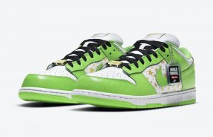 Supreme Nike Dunk Low Stars Mean Green White DH3228-101 02