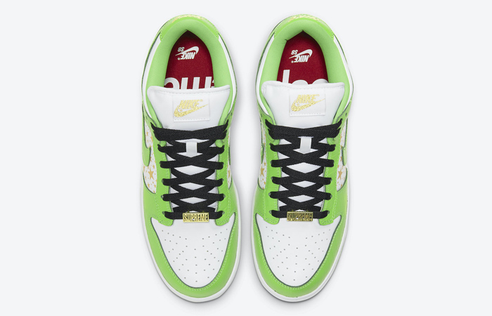 Supreme Nike Dunk Low Stars Mean Green White DH3228-101 04