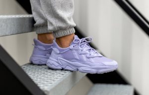 adidas Ozweego Dust Purple Womens FX6093 on foot 01