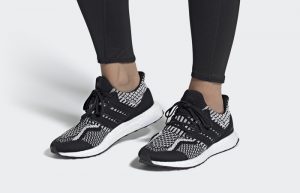 adidas Ultra Boost DNA 5.0 Oreo Womens FZ1850 on foot 01