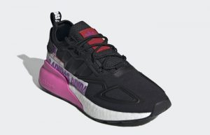 adidas ZX 2K Boost Core Black Pink Womens FX7050 02