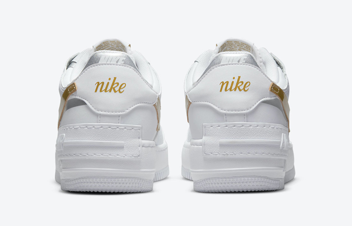 Nike Air Force 1 Shadow White Gold Womens DM3064-100 05