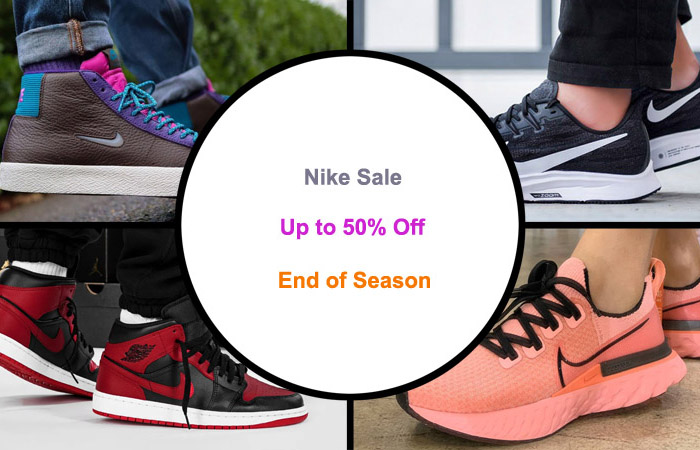 Nike "End Of Season Sale" Up To 50% Off