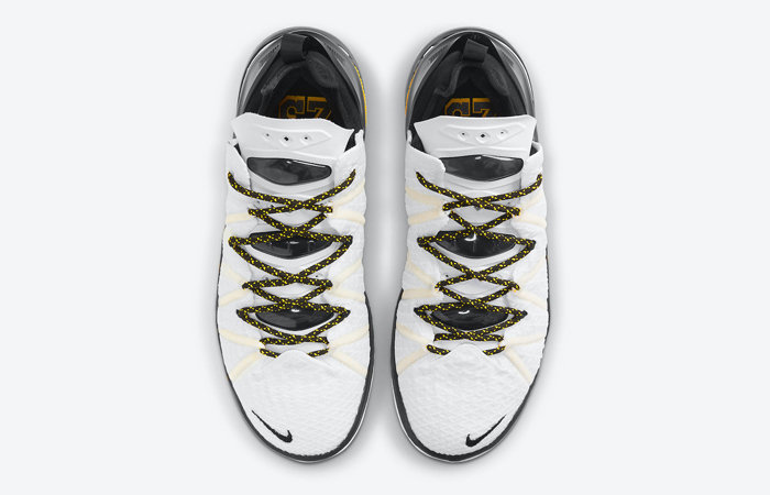Nike LeBron 18 Home White Amarillo Black CQ9283-100 04