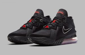 Nike LeBron 19 Black University Red CV7562-001 02