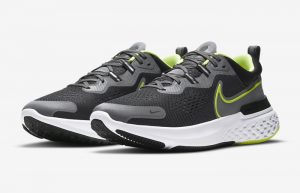 Nike React Miler 2 Smoke Grey Black Volt CW7121-002 02