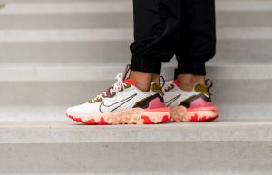 Nike React Vision White Siren Red Womens CI7523-102 on foot 01