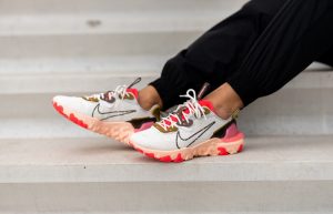 Nike React Vision White Siren Red Womens CI7523-102 on foot 02