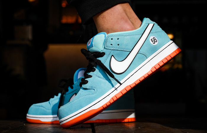 Nike SB Dunk Low Blue Chill BQ6817-401 on foot 01