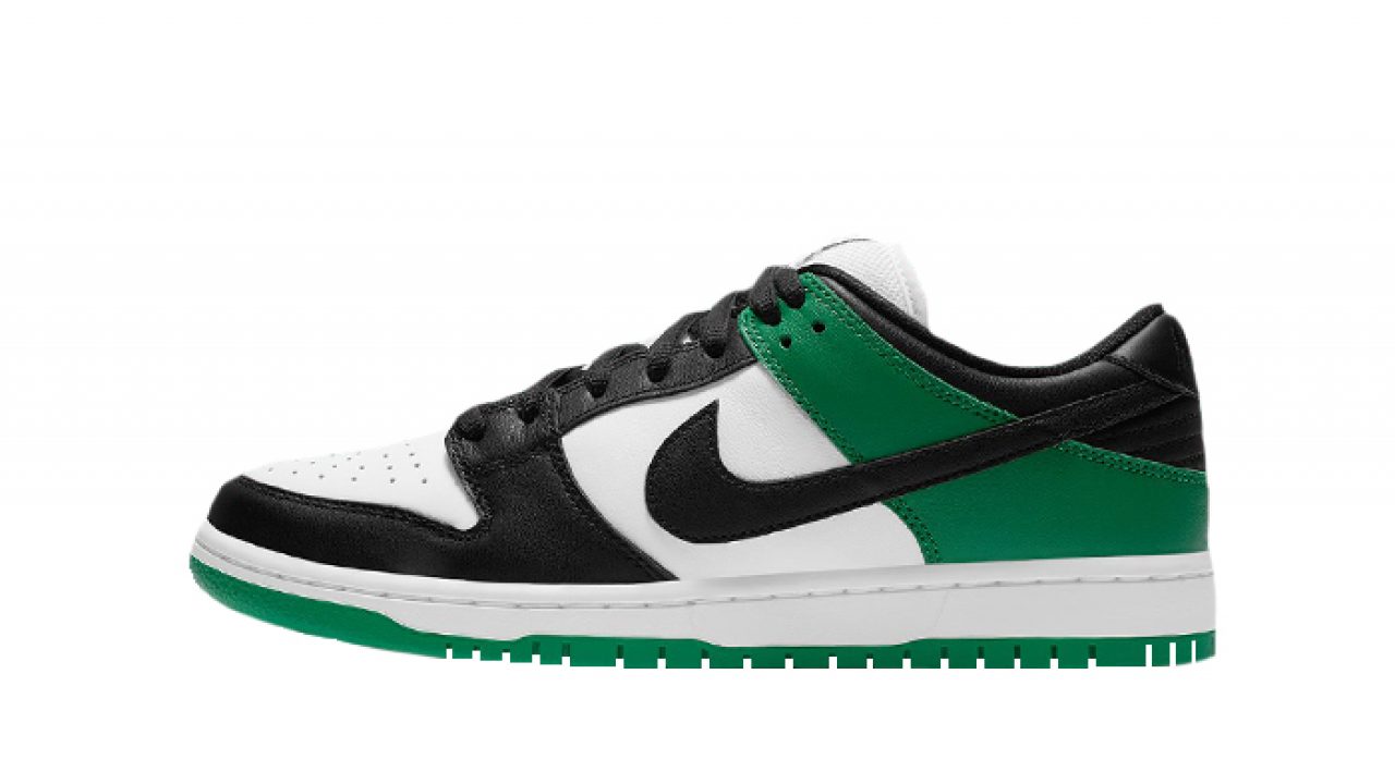 dunk low green black