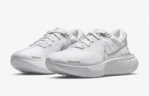 Nike ZoomX Invincible Run Flyknit White Pure Platinum Womens CT2229-101 02