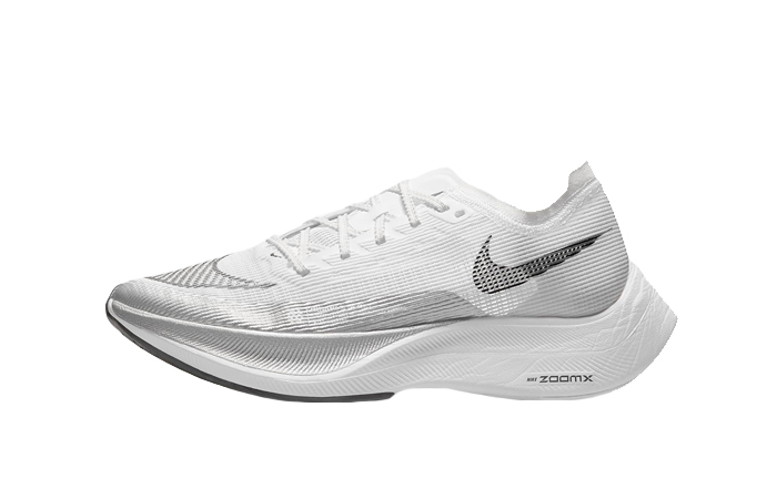 Nike ZoomX Vaporfly NEXT% 2 White Metallic Silver Womens CU4123-100 01