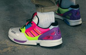 Overkill adidas ZX 8500 Crystal White Multi GY7642 on foot 01