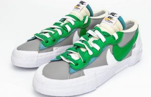 Sacai Nike Blazer Low Medium Grey Classic Green DD1877-001 02