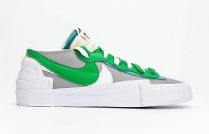 Sacai Nike Blazer Low Medium Grey Classic Green DD1877-001 03