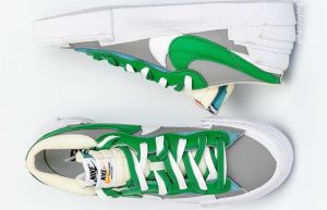 Sacai Nike Blazer Low Medium Grey Classic Green DD1877-001 04