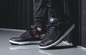 Wasted Youth Nike Dunk Low Black DD8386-001 on foot 01