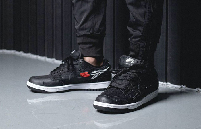Wasted Youth Nike Dunk Low Black DD8386-001 on foot 02