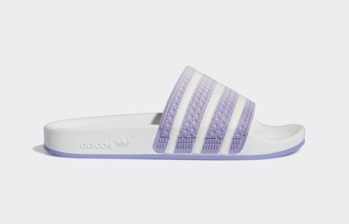 adidas Adilette Slides White Light Purple Womens GV7757 03