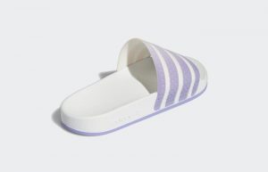adidas Adilette Slides White Light Purple Womens GV7757 05