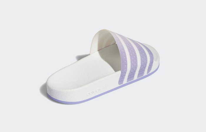 adidas Adilette Slides White Light Purple Womens GV7757 05