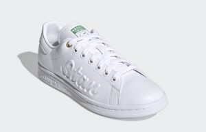 adidas Stan Smith Cloud White Green Womens FY5464 02
