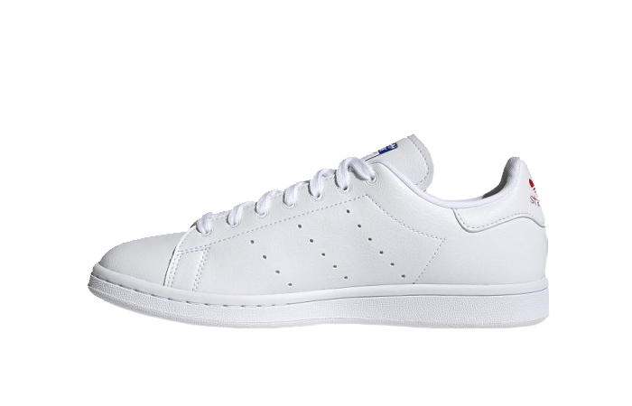 adidas Stan Smith Cloud White Vivid Red Womens FY5090 01