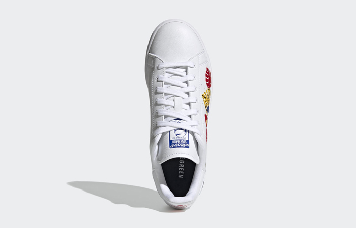adidas Stan Smith Cloud White Vivid Red Womens FY5090 04