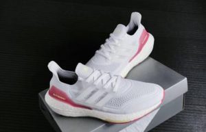 adidas Ultra Boost 21 White Hazy Rose Womens FY0416 01