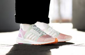 adidas Ultra Boost DNA CC1 White Pink FZ2542 on foot 02