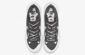 sacai Nike Blazer Low Dark Grey White DD1877-002 up